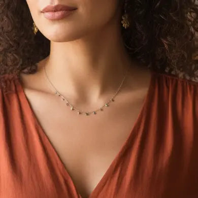 Collier Trèfle Ras de cou Sasha