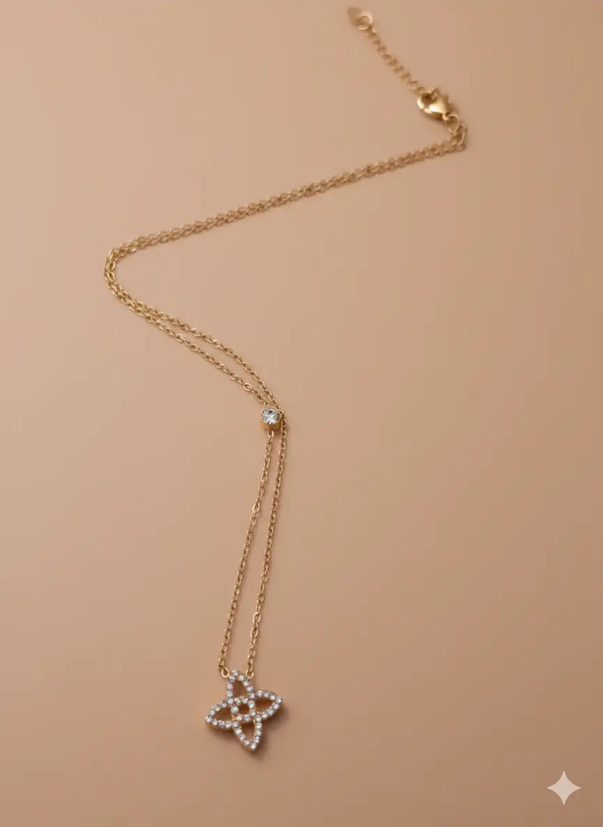 Collier "Felicia" - Trèfle à quatre feuilles Bioty Vibes