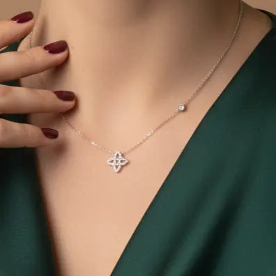 Collier "Felicia" - Trèfle à quatre feuilles Bioty Vibes