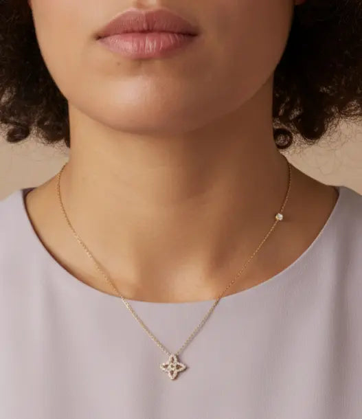 Collier "Felicia" - Trèfle à quatre feuilles Bioty Vibes