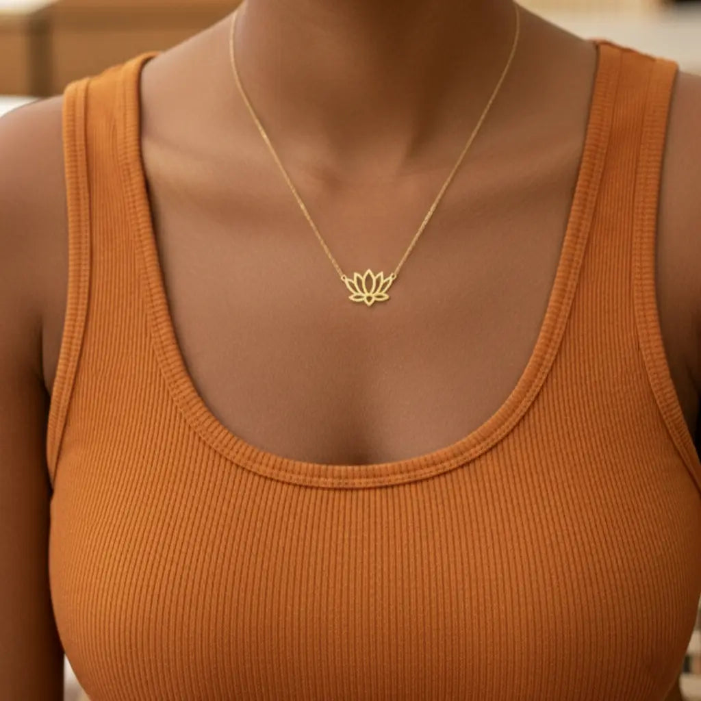 Collier "Cléa" - Fleur de Lotus Bioty Vibes