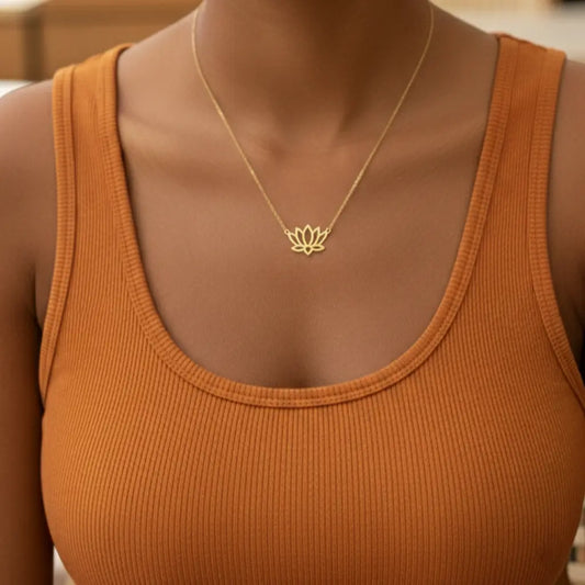 Collier "Cléa" - Fleur de Lotus Bioty Vibes