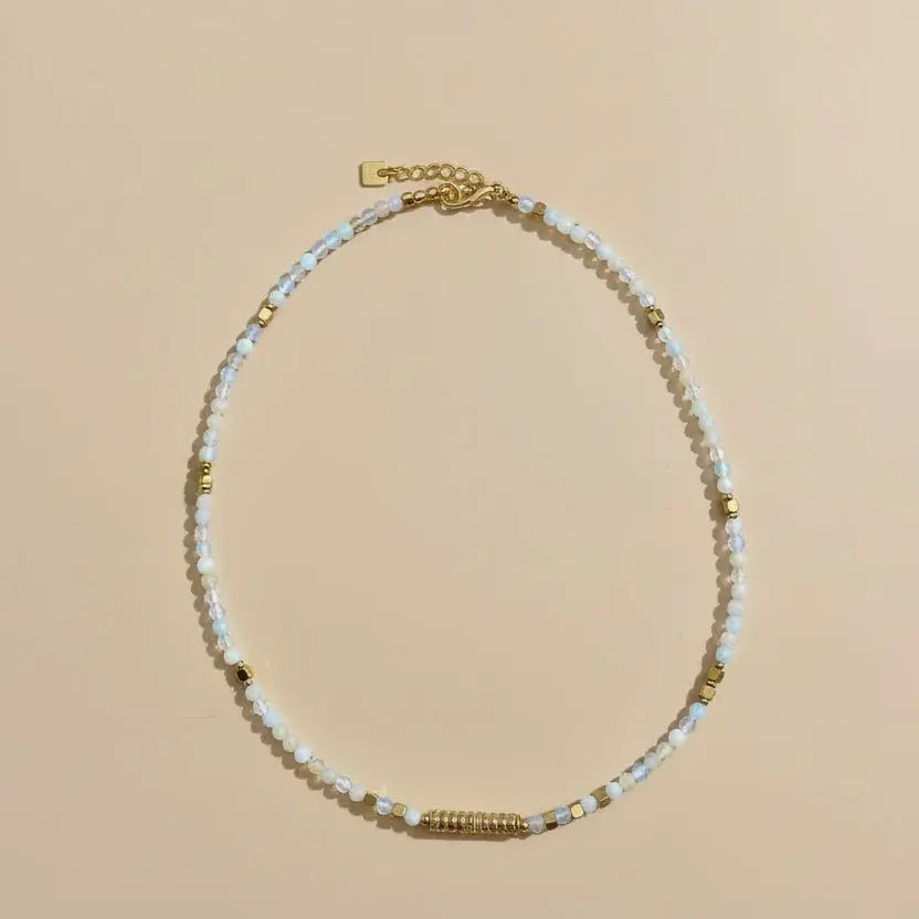 Collier "Harmonie" - Pierres Naturelles & perles d’eau douce Bioty Vibes
