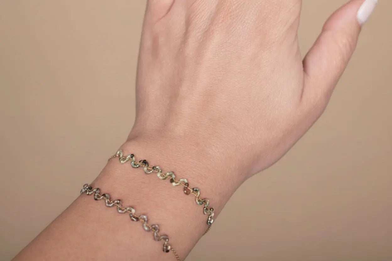 Bracelet "Dynamique" – Zigzag en Pierres Naturelle Bioty Vibes