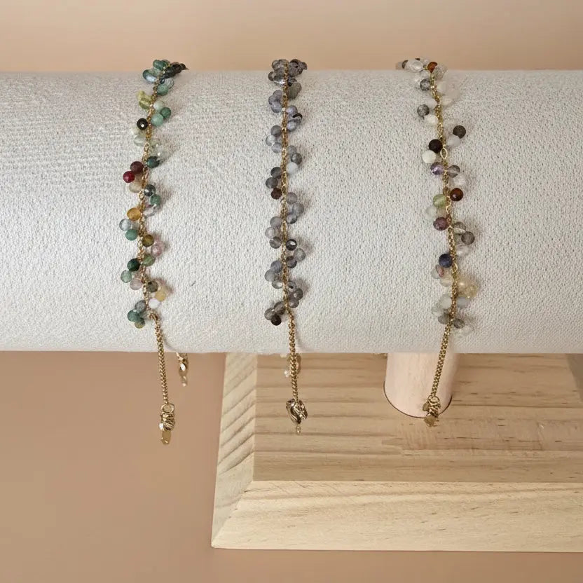 Bracelet "Dynamique" – Zigzag en Pierres Naturelle Bioty Vibes