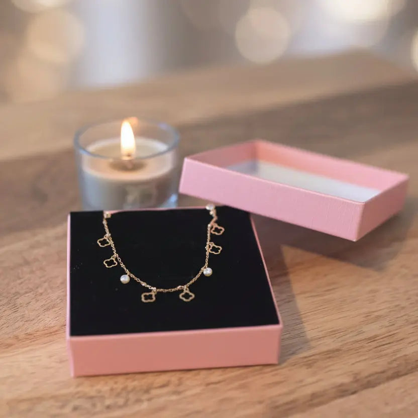 Collier Ras de cou " Lya" Trèfle à quatre feuilles Bioty Vibes