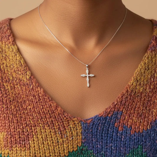 Collier "Éléonore" - Croix Sacrée Bioty Vibes