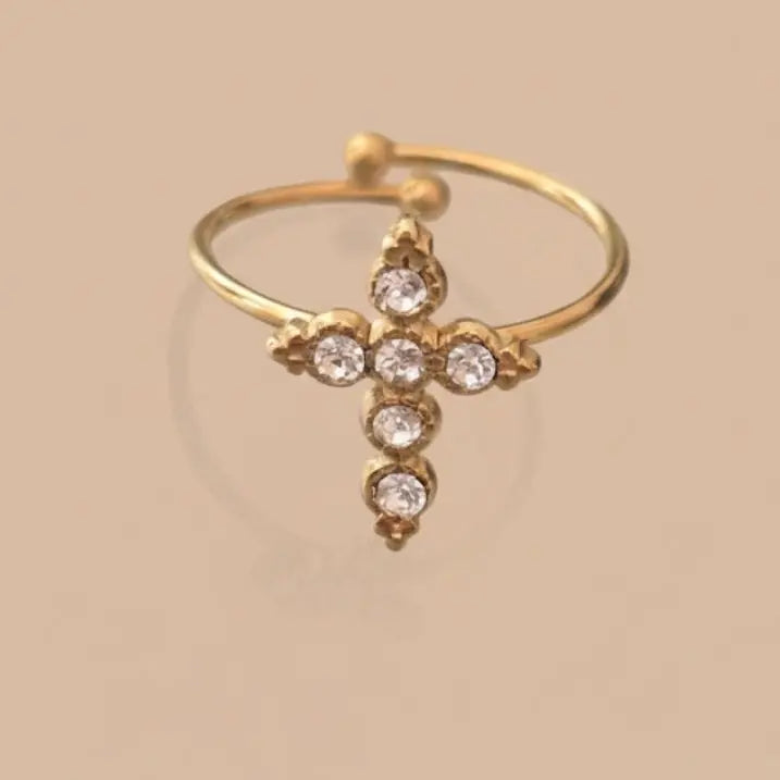 Bague Léana  or— Croix d'Alignement