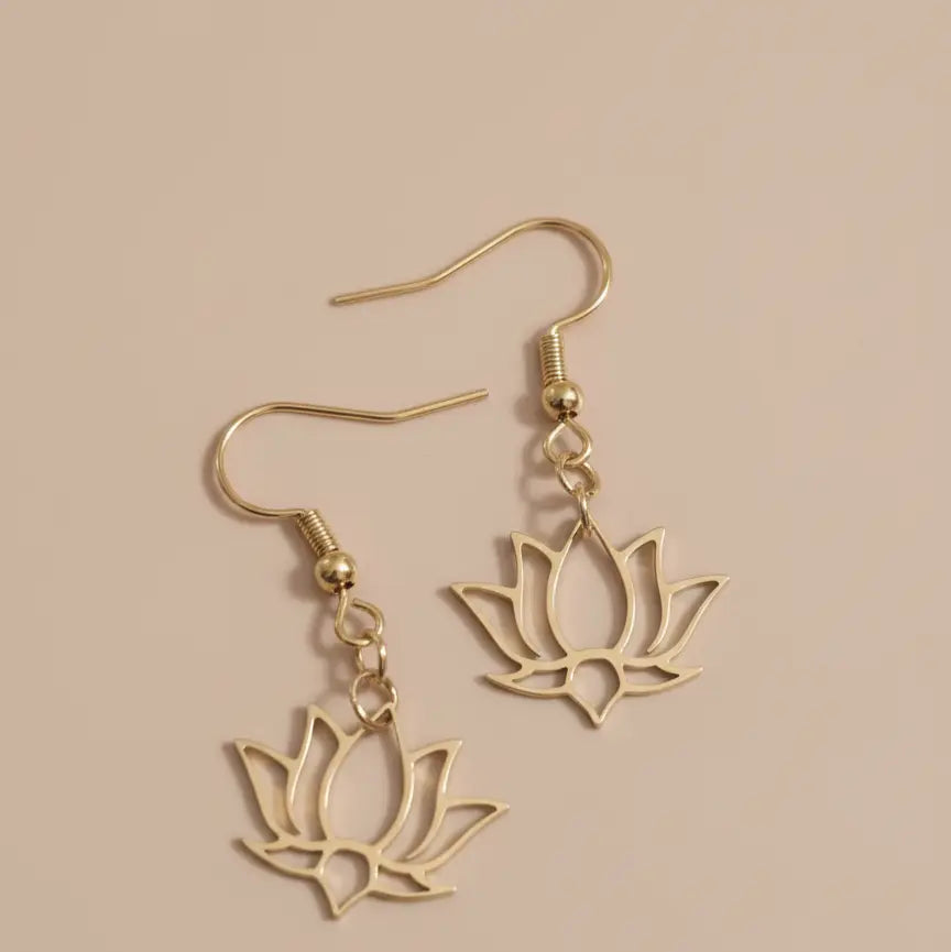 Boucles d'oreilles Cléa - Fleur de Lotus