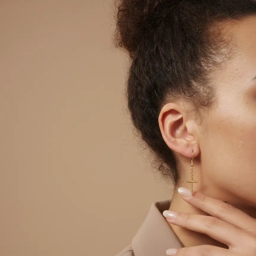 Boucles d’oreilles Maria - Croix d'équilibre