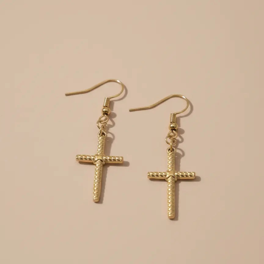 Boucles d’oreilles Maria - Croix d'équilibre
