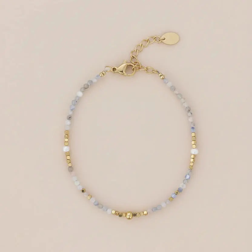 Bracelet Deviasana Agate Bleu