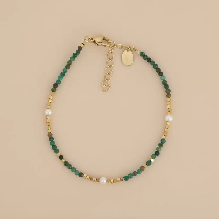 Bracelet Deviasana Jaspe Vert