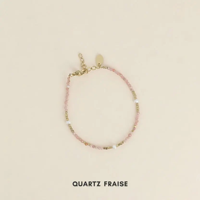 Bracelet Deviasana Quartz Fraise