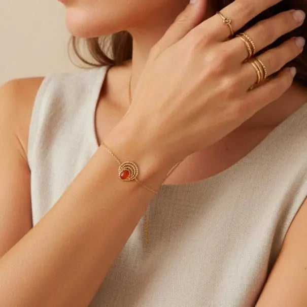 Bracelet Souveraine Cornaline