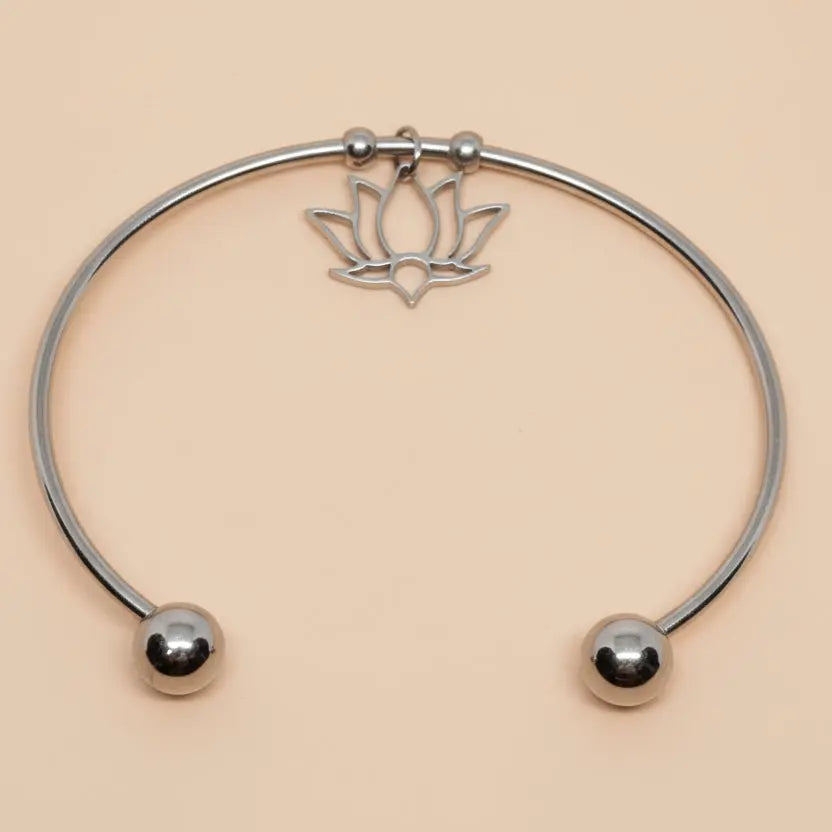 Bracelet jonc Lotus Ines