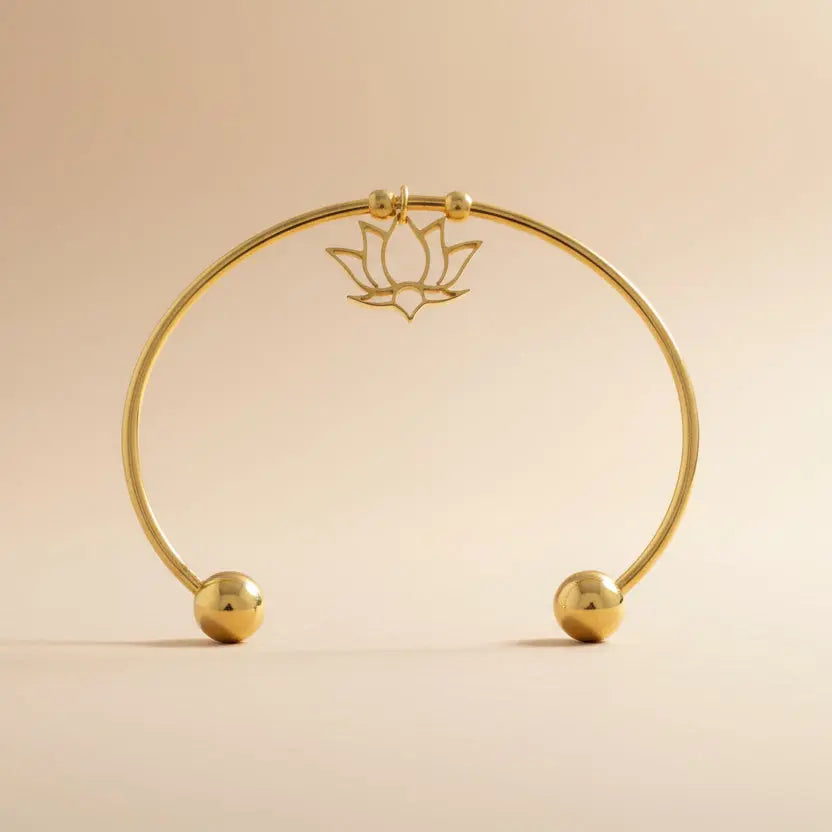 Bracelet jonc Lotus Ines
