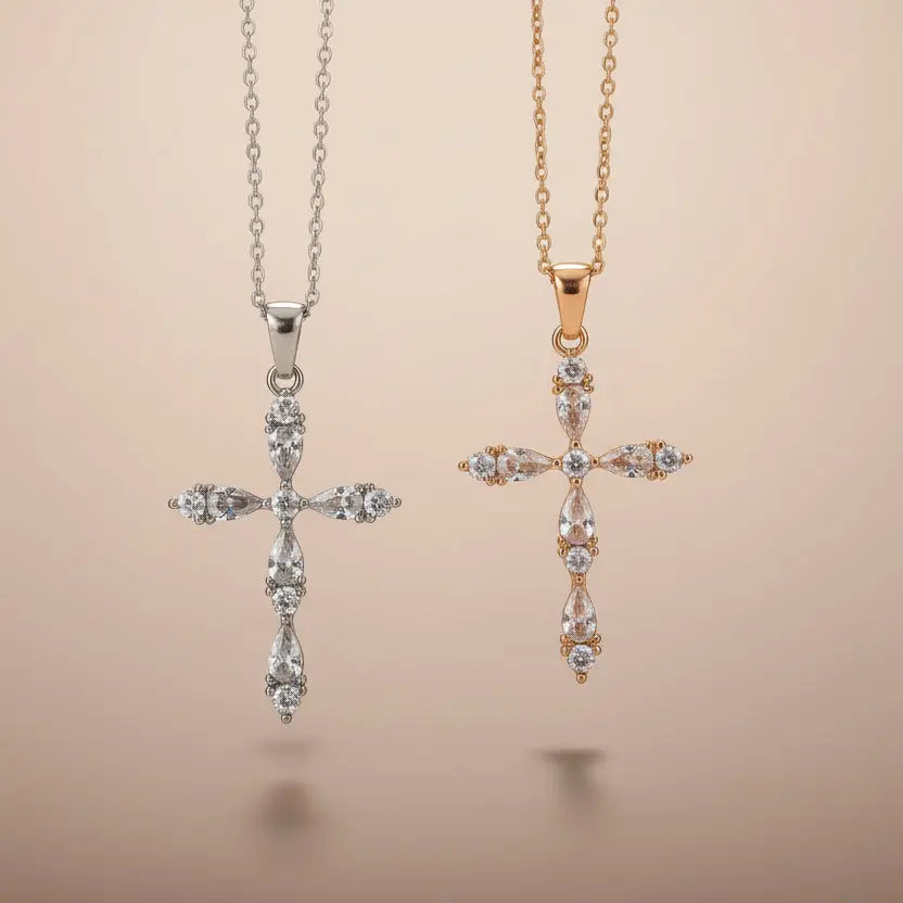 Collier "Éléonore" - Croix Sacrée Bioty Vibes