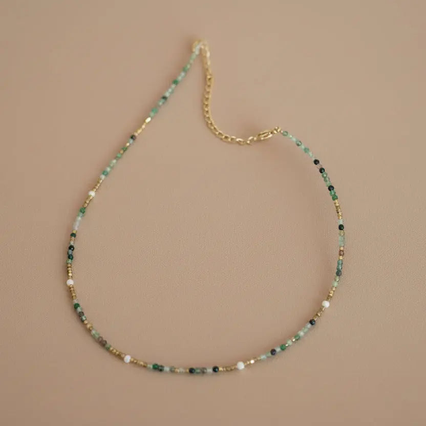 Collier Déesse — Pierres Naturelles & Perles d'Eau Douce