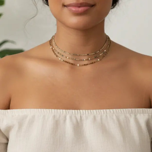 Collier Déesse — Pierres Naturelles & Perles d'Eau Douce