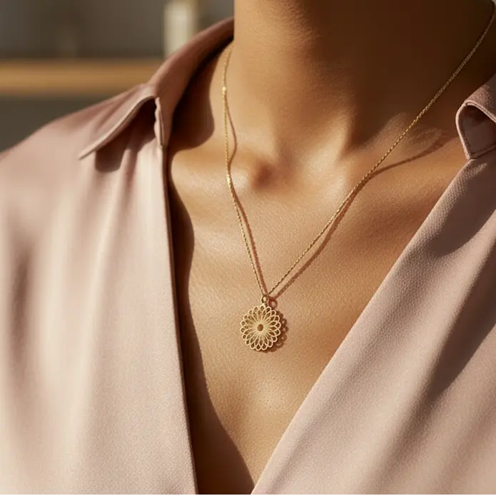 Collier Iris Fleur de Mandala