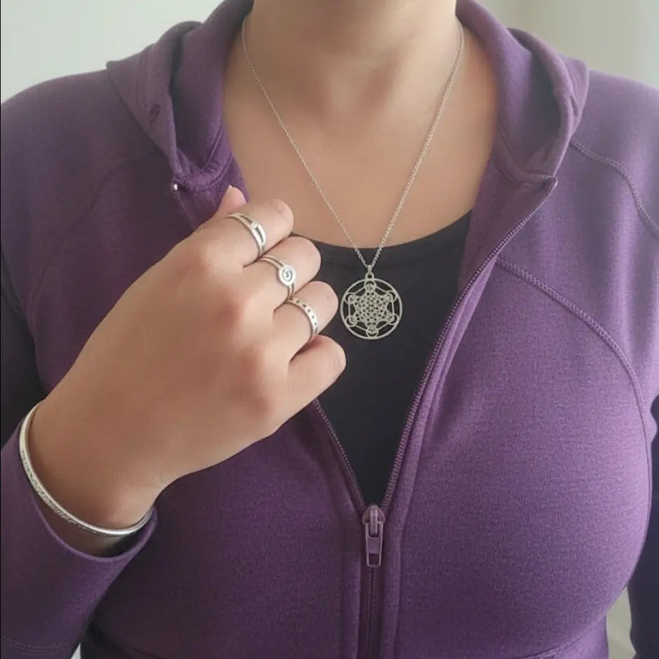 Collier Sia - Merkaba stellée