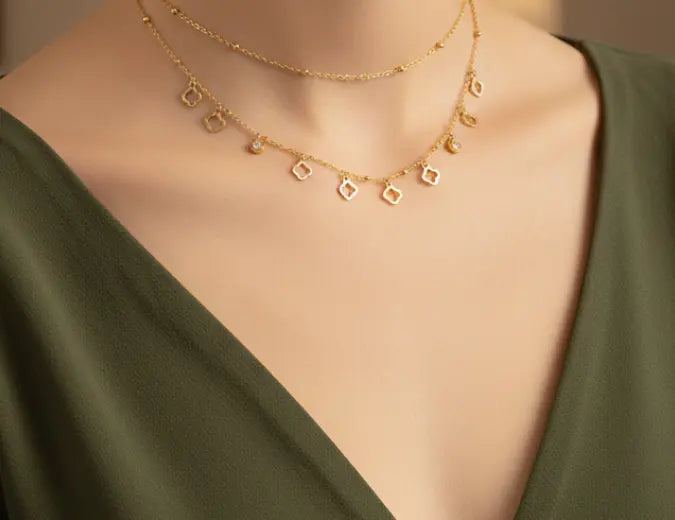 Collier Trèfle Ras du cou - Lya