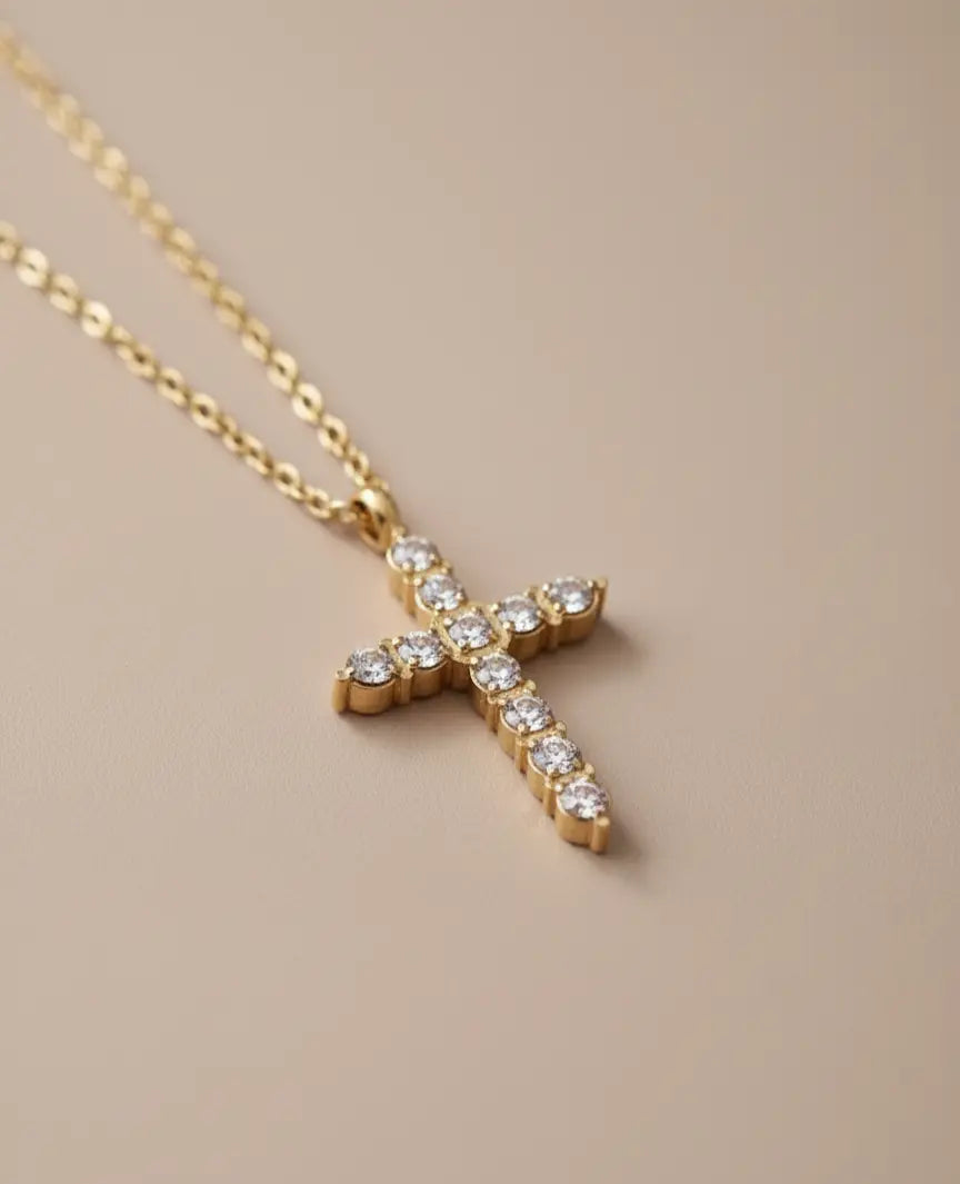 Collier croix Amara