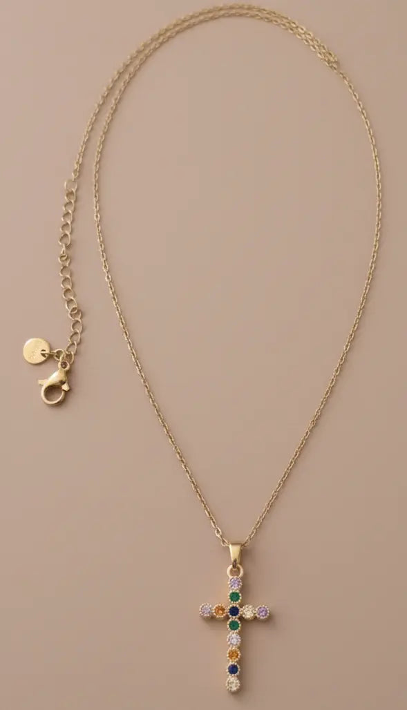 Collier croix Rosa