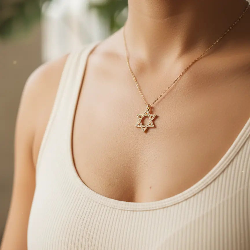 Collier "Liora" – Étoile de David Bioty Vibes