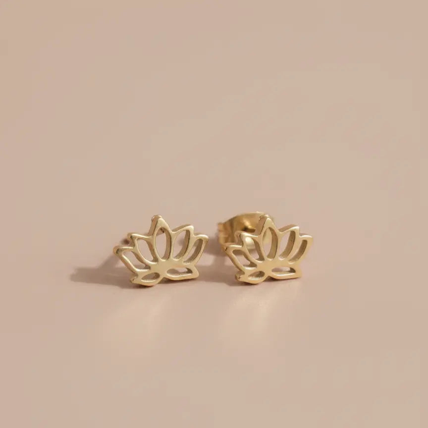 Puces d'Oreilles "Adna" - Fleur de Lotus
