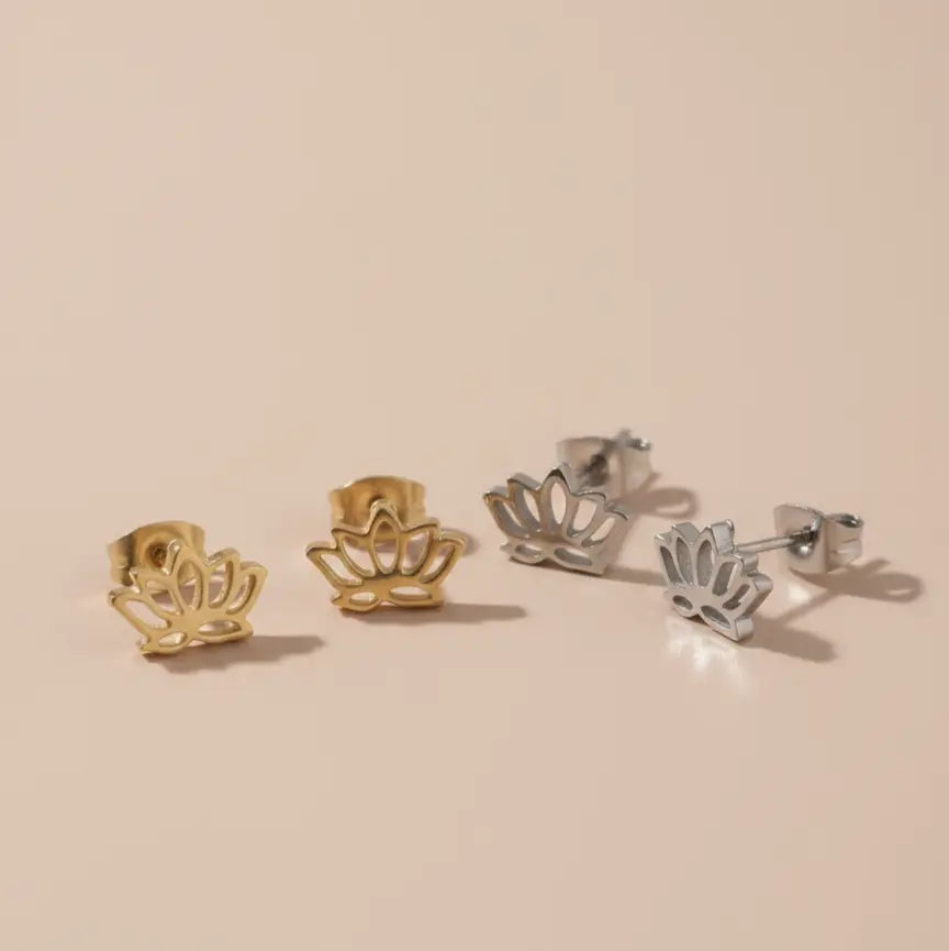 Puces d'Oreilles "Adna" - Fleur de Lotus