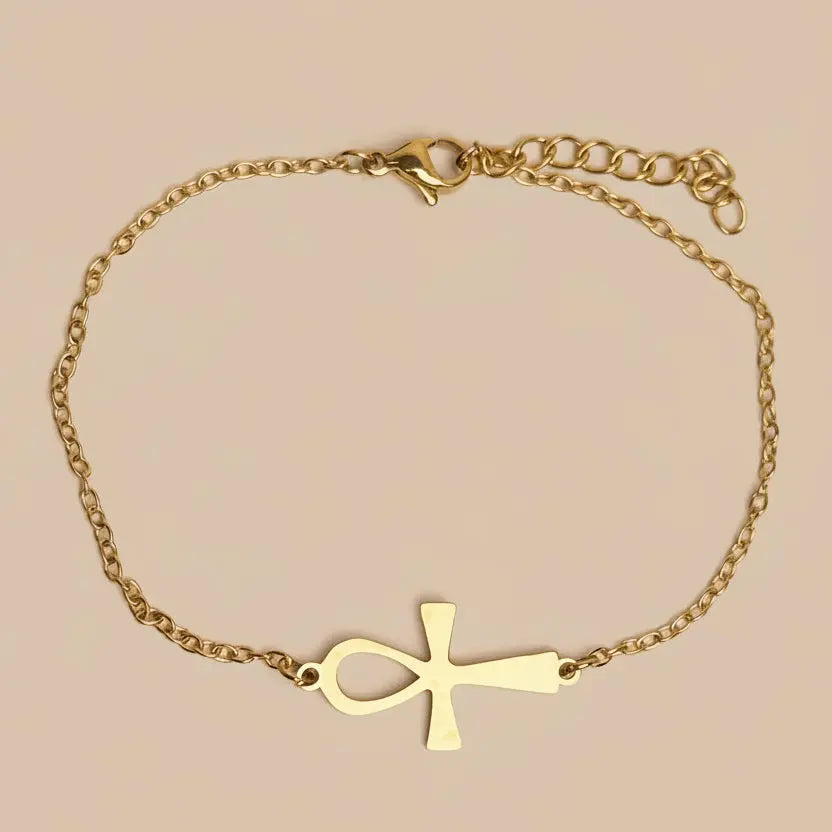 Bracelet "Alma" – Croix Egyptienne Bioty Vibes
