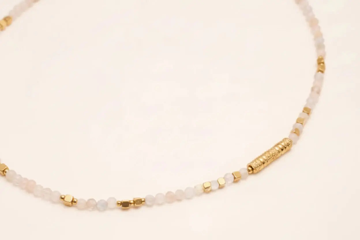 Collier "Harmonie" - Pierres Naturelles & perles d’eau douce Bioty Vibes